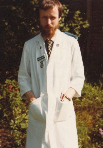 Pete Luce in nurse uniform