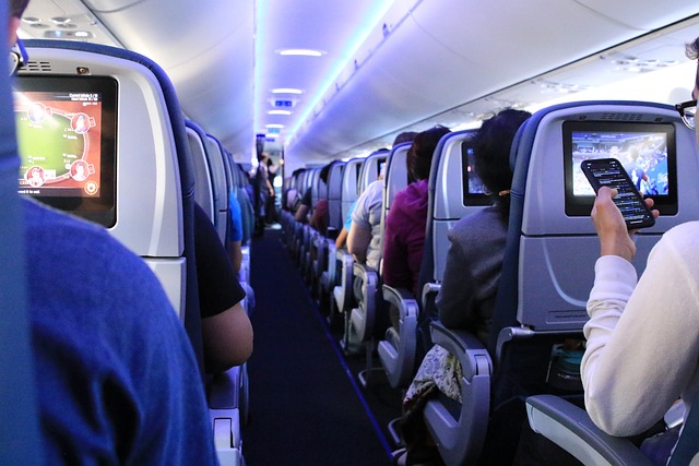 inside airplane cabin avoided by people with fear of confined spaces