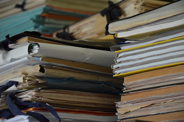 stack of medical notes illustrating data protection